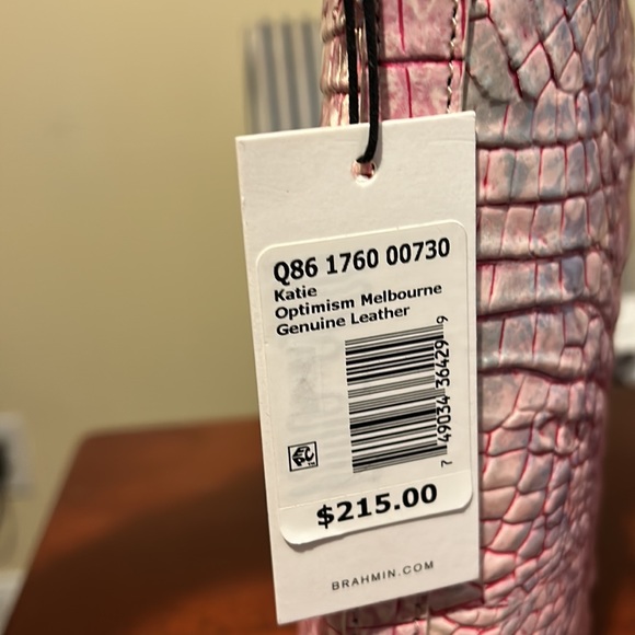 Brand New Brahmin Katie Rainbow Pattern Genuine Leather Purse - Picture 5 of 8